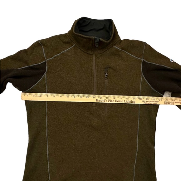 KUHL Men's Olive Charcoal Interceptr Quarter Zip Size M - Picture 6 of 9